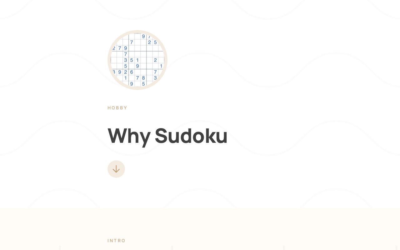 Why sudoku